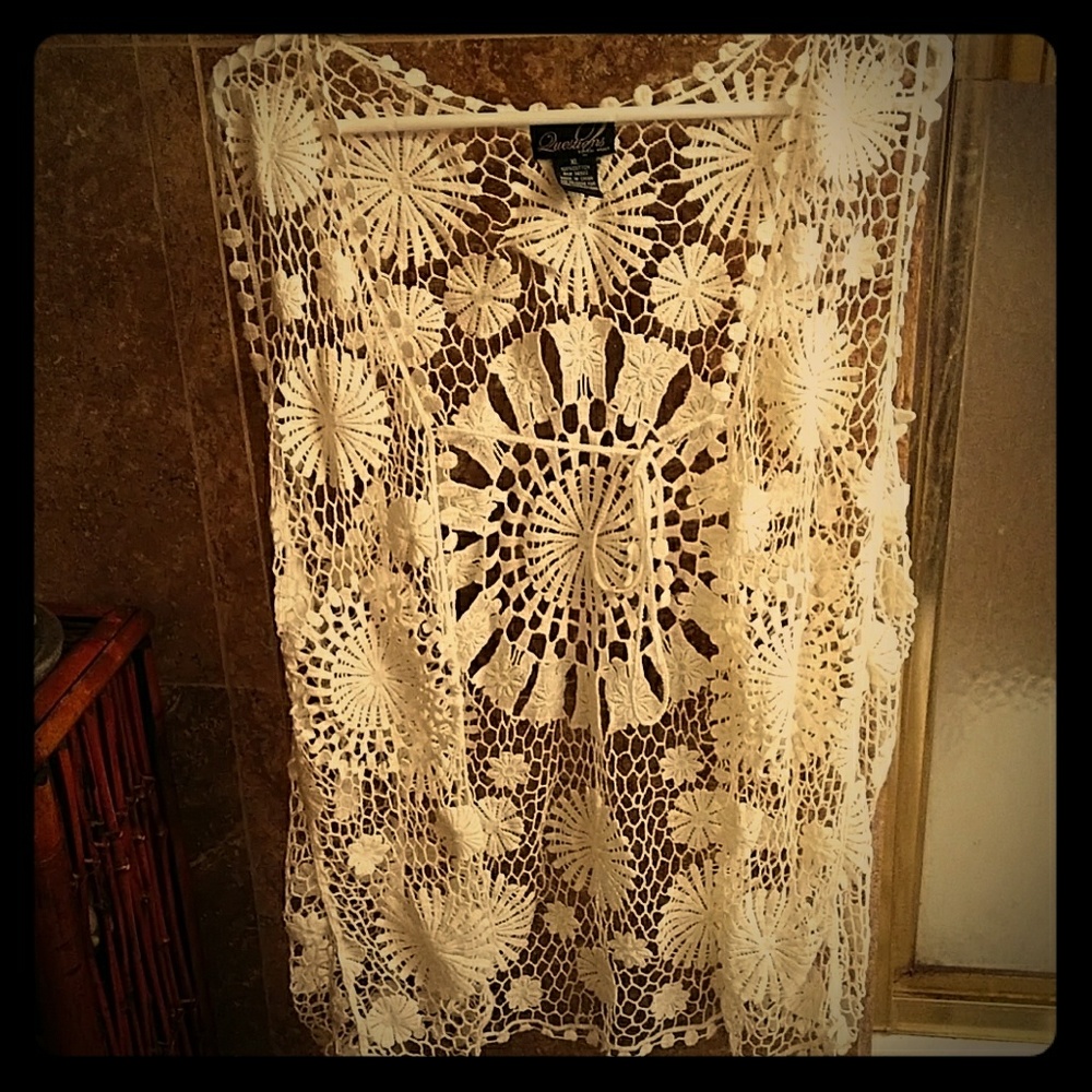 Womens crocheted vest